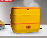 2944 2layer Electric Lunch Box For Office Portable Lunch Warmer With Removable 4 Stainless Steel Container.