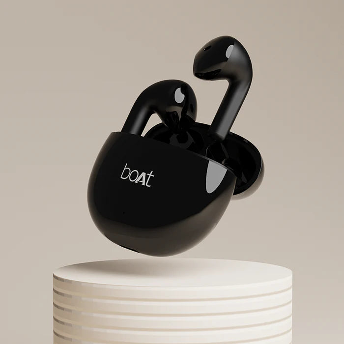 boAt Airdopes Atom 81 TWS in ear Earbuds with Upto 50H Playtime, Quad Mics Enx Tech, 13MM Drivers,Super Low Latency(50ms)
