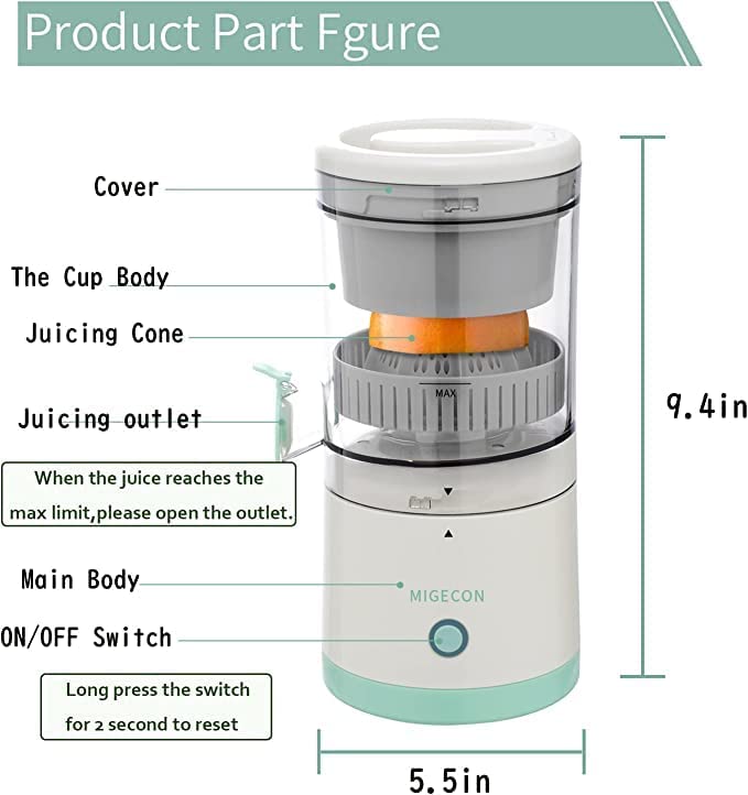 Wireless Portable Citrus Juicer