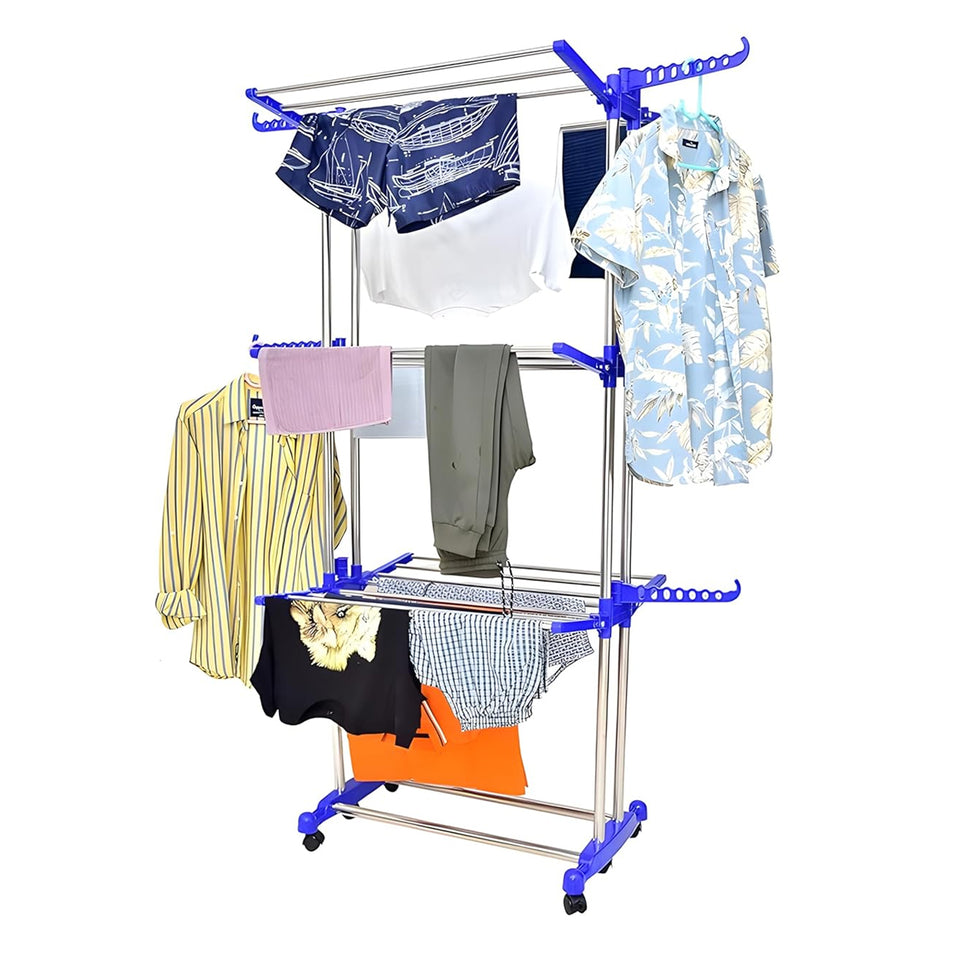 Foldable Stainless Steel Clothes Drying Stand Rack