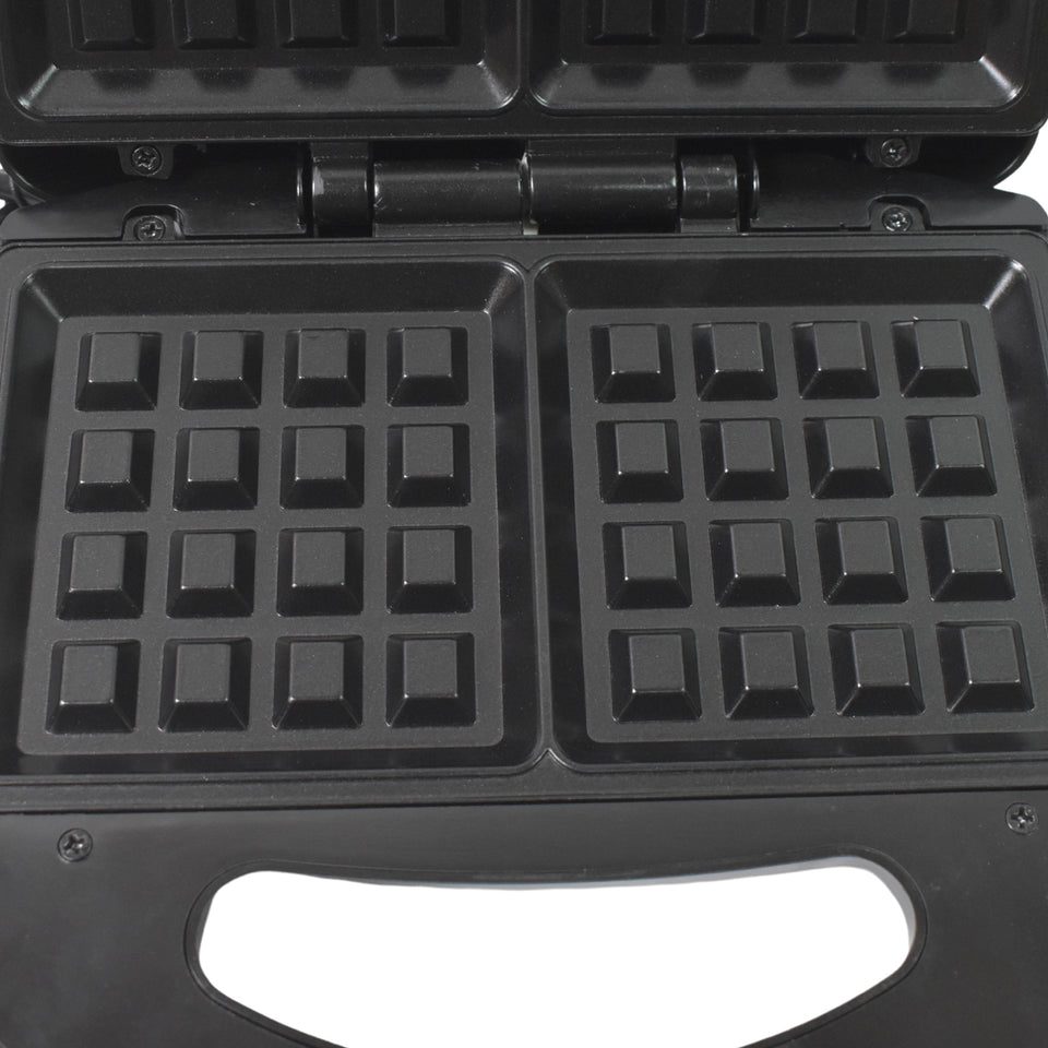 2817 Waffle Maker Makes 2 Square Shape Waffles Non-stick Plates Easy To Use With Indicator Lights