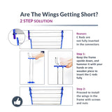 Foldable Stainless Steel Clothes Drying Stand Rack