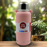 13036 Stainless Steel tumblers 316 Stainless Steel, Vacuum Insulated Cup / Bottle, Portable Travel Kettle / Water Bottle with Handle, Outdoor Large Capacity Sports Kettle Cups / Bottle (1300 ML)