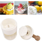 5771 Portable Gola Maker Ice Crusher and Shaved Ice Machine, Hand Shaved Ice Machine Manual Fruit Smoothie Machine Mini Household Ice Shaver Small Ice Crusher