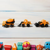 17824 Vehicle Car Engineering Automobile Construction Car Toys Set for Children Kids Crane Excavator Road Roller Forklift Mixer Truck Transporter Truck Machine Construction Toys (6 Pcs Set)