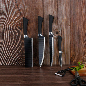 2285 Stainless Steel Knife Set With Chef Peeler And Scissor (6 Pieces) 