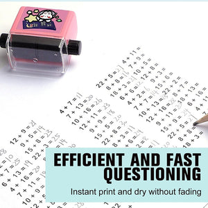 Teaching stamp with addition and subtraction options.