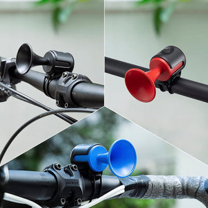 8590 Bicycle Air Horn Loud - 120dB 1 Sound Mode Electronic Bicycle Bell,Super Electric Horn with Long Standby Button Battery Operated/IPX4 Waterproof Loud Bell for Adults