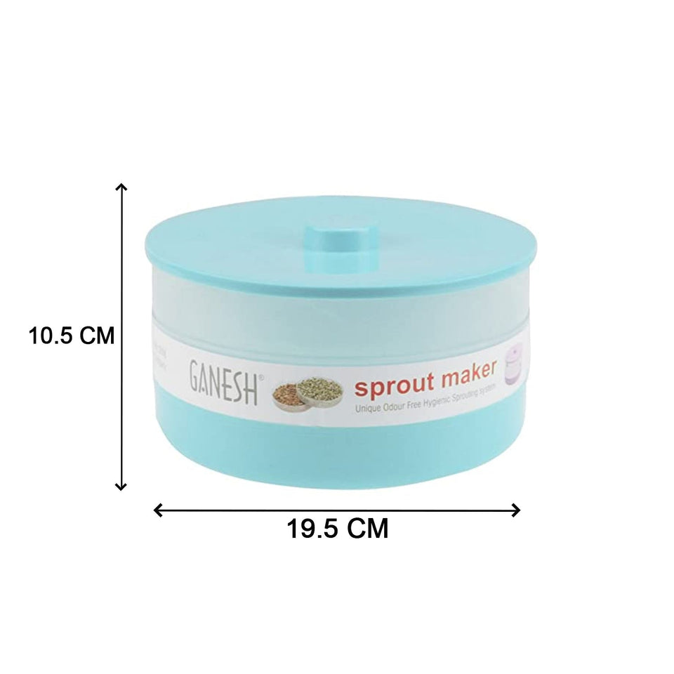 Ganesh sprout maker, bean bowl 1800 ml, shown from various angles.