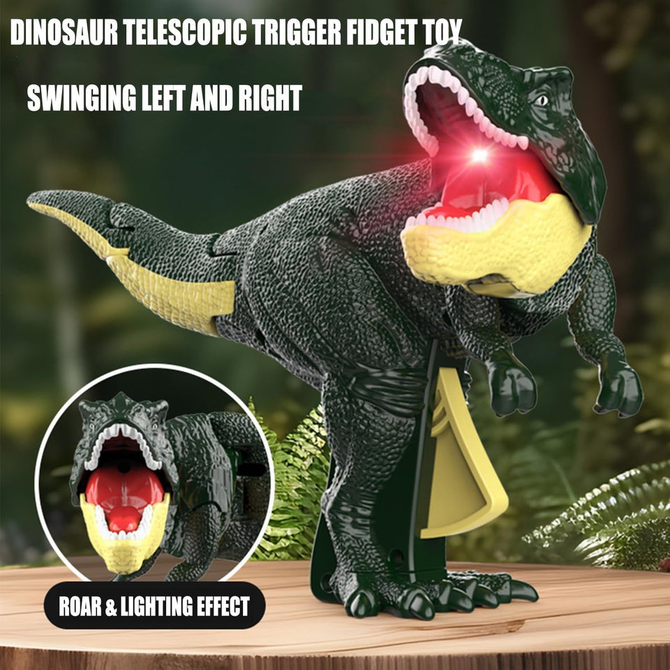 17969 Dinosaur Roaring Toys Trigger, Dinosaurs Toys with Dinosaur Sound Lighting Model Vibrating Head Moving (3 + Years / 1 Pc)