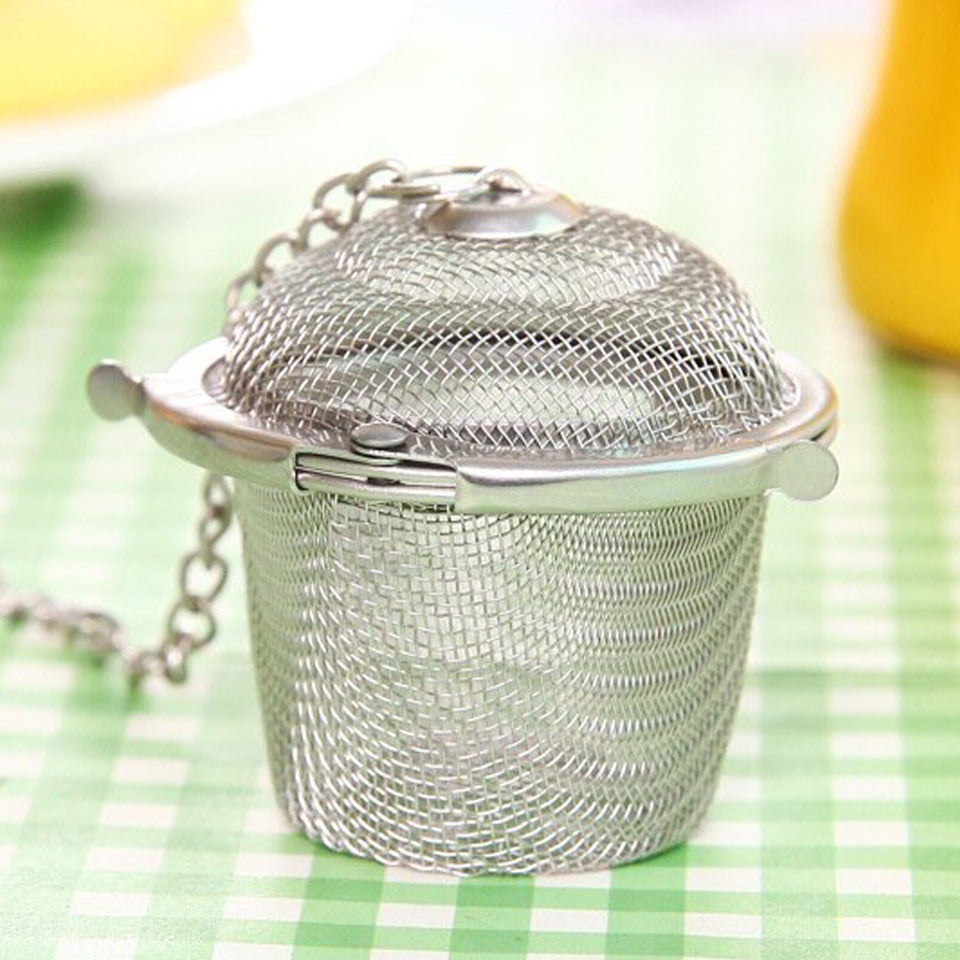 Robust stainless steel tea filter for regular and heavy-duty use