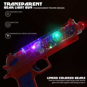 1941 Plastic Gear Simulation Toy Gun for Kids, Pretend Play Gun Toys with 3D Flashing Lights and Exciting Music, Electric Laser Toy Guns with Rotating Gear Mechanism, Toy for Birthday Gift for Kids 3+ Years (Pack of 1)