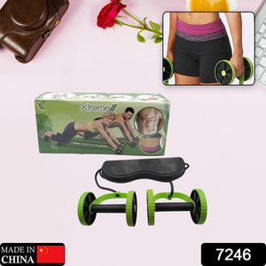 7246 Professional Fitness Imported Ab Builder Ab Care Xtreme Fitness  Resistance Exerciser Resistance Tube Ab Slimmer Rope Exerciser Body Building Home Gym Trainer for Both Men & Women (1 Pc)