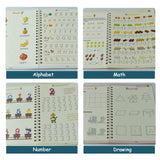 8075 4 Pc Magic Copybook widely used by kids, children’s and even adults also to write down important things over it while emergencies etc. 