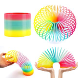 17744 Rainbow Spring, Rainbow Spring Toys, Slinky, Slinky Spring Toy, Toy for Kids, for Kids Adults of All Age Group, for Birthdays, Compact and Portable Easy to Carry (1 Pc)