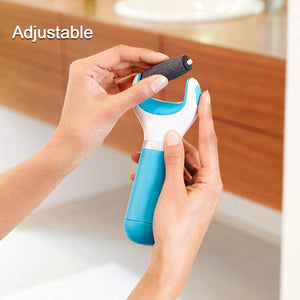 0229 Electronic Dry Foot File, Callous Remover for Feet, Electric Foot with Roller Hard and Dead Skin- Regular Coarse, Baby smooth feet in minutes. For in home padicure foot care, Battery Powered & USB (Battery not included)