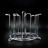 2741 Ss Round Glass Stand Used For Holding Sensitive Glasses And All Present In All Kinds Of Kitchens Of Official And Household Places Etc.