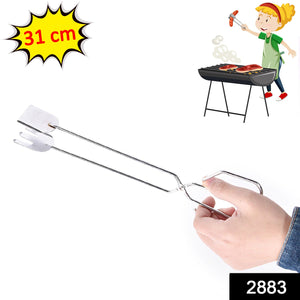2883 31cm Multi Functional Metal Bbq Clip Tongs Clamp For Garbage Charcoal Serving Tools