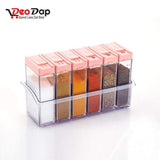 122 Plastic Spice Jars (6 Pcs 14x22x8cm Multicolour)