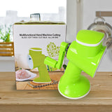 8247 6 in 1 Multi functional Vegetable Cutter & Slicer Hand Machine Cutting, Slice, Cut Thick, Cut Silk All in one –Vegetable Chopper Cutter & Slicing Cutter Barrel - Vegetable Grater with 6 Removable Blades