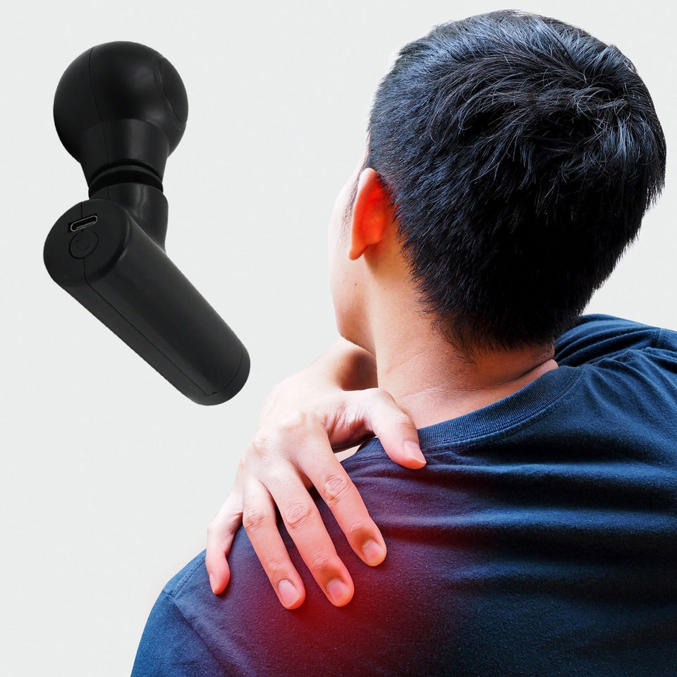 12673 Black Mini Pocket Size Massager, Full Body Massager, Cordless One Button Operation for Body Pain & Relaxation