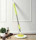 Stainless steel mop with microfiber head