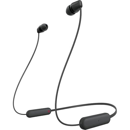 Sony WI-C100 Wireless Headphones with 25 Hrs Battery, Quick Charge, DSEE-Upscale, Splash Proof (IPX4), 360RA, Clear Bass, Fast Pair, in-Ear