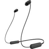 Sony WI-C100 Wireless Headphones with 25 Hrs Battery, Quick Charge, DSEE-Upscale, Splash Proof (IPX4), 360RA, Clear Bass, Fast Pair, in-Ear