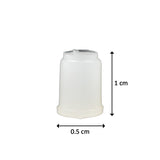 Hot water bag stopper showing different angles