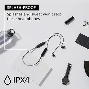 Sony WI-C100 Wireless Headphones with 25 Hrs Battery, Quick Charge, DSEE-Upscale, Splash Proof (IPX4), 360RA, Clear Bass, Fast Pair, in-Ear