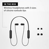 Sony WI-C100 Wireless Headphones with 25 Hrs Battery, Quick Charge, DSEE-Upscale, Splash Proof (IPX4), 360RA, Clear Bass, Fast Pair, in-Ear