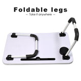 Barbie Design Foldable Bed Study Table Portable Multifunction Laptop Table Lapdesk For Children Bed Foldable Table Work Office Home With Tablet Slot  Cup Holder