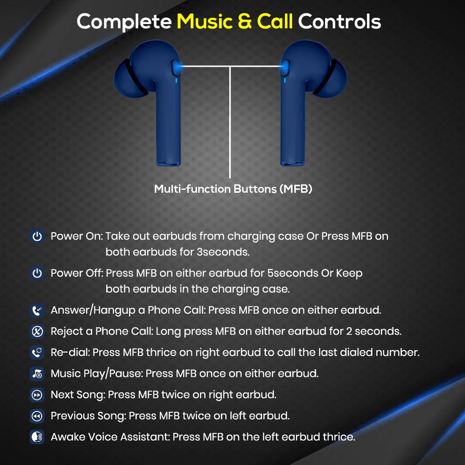 PTron Bassbuds Vista