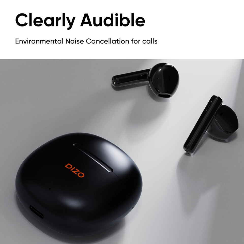 DIZO Buds P with Fast Charge, 40HPlaytime & 13mm Driver (by realme TechLife) Bluetooth Headset