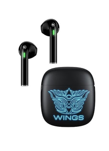 Wings Newly Launched Phantom 100 Gaming TWS Earbuds with 13 mm HD BASS Drivers, ENC Clarity, 40 Hours Playtime, 40ms Low Latency, 5.1 Bluetooth, USB T Tota