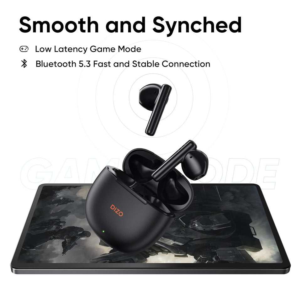 DIZO Buds P with Fast Charge, 40HPlaytime & 13mm Driver (by realme TechLife) Bluetooth Headset