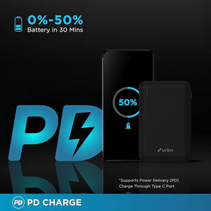 URBN 20000 mAh Nano Power Bank | 22.5W Super Fast Charging  [Open Box]