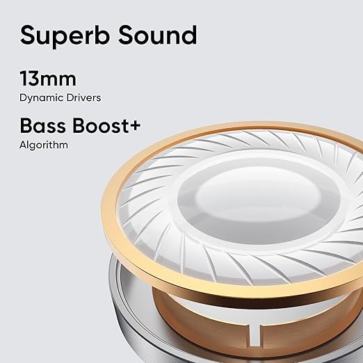 DIZO Buds P with Fast Charge, 40HPlaytime & 13mm Driver (by realme TechLife) Bluetooth Headset