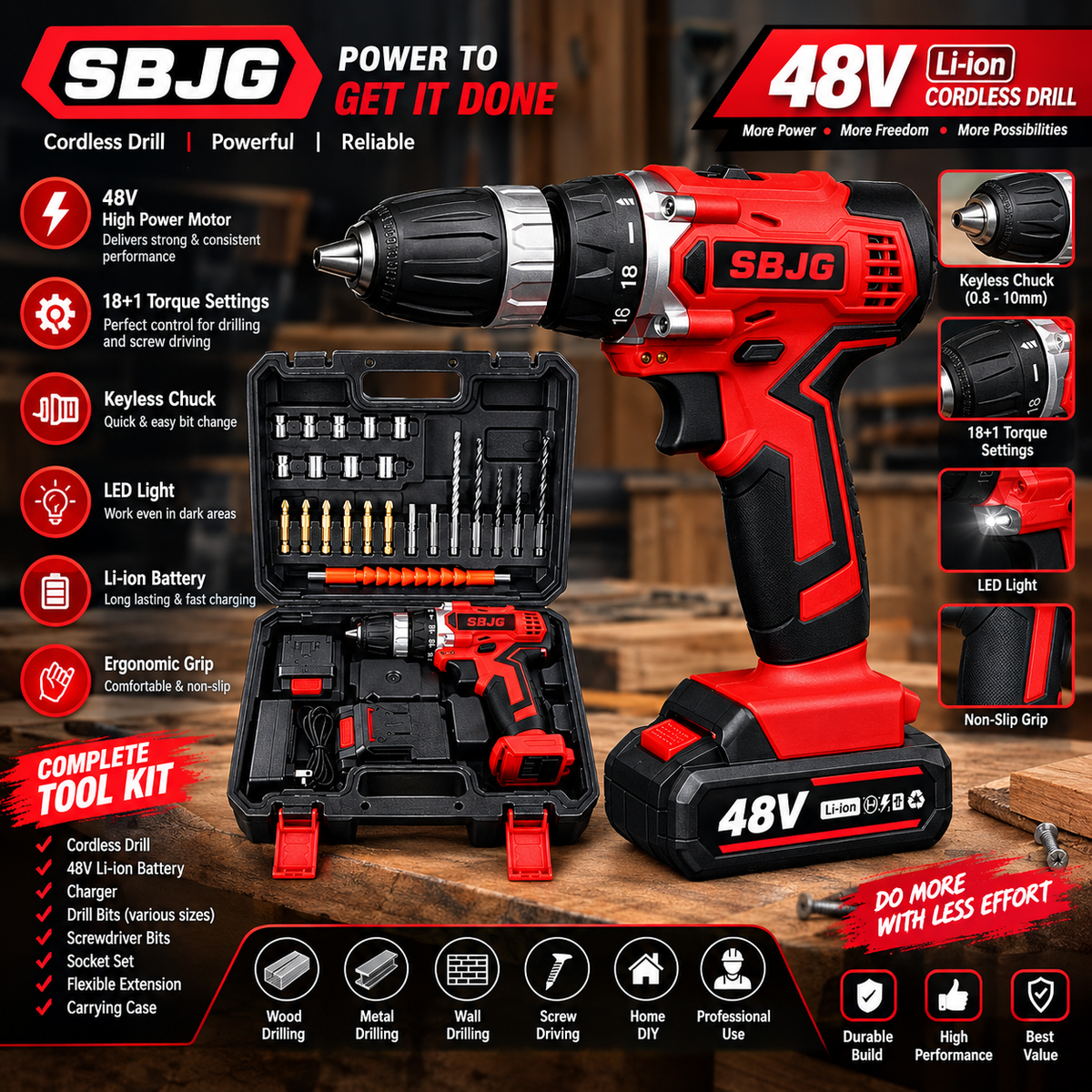 Drilling Kit 48v- foreign Imported