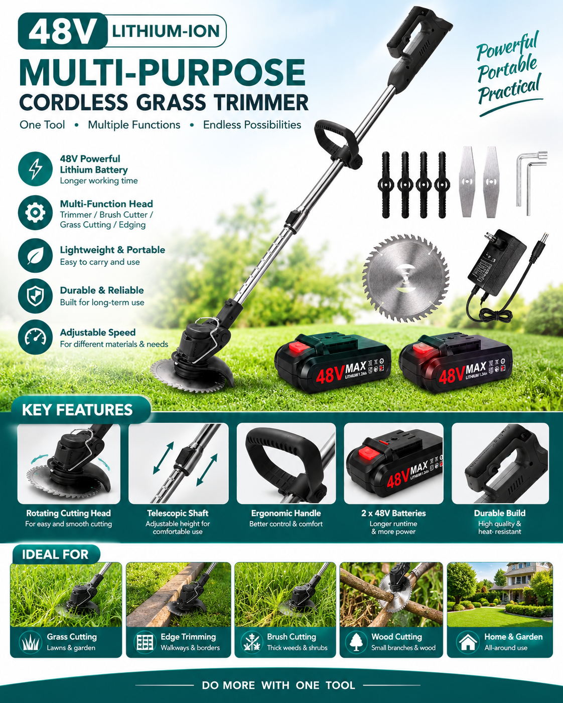48V VIRAL GRASS CUTTER