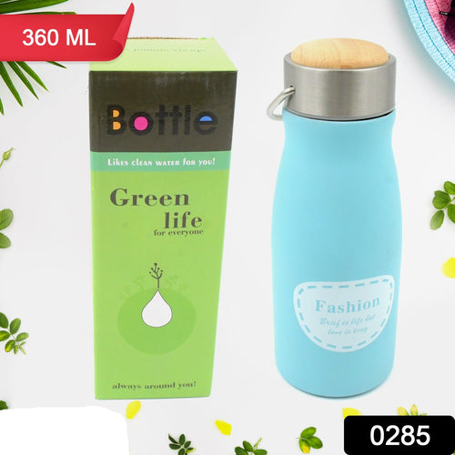 0285 Stainless Steel Water Bottle With Handle Fridge Water Bottle Stainless Steel Water Bottle Leak Proof Rust Proof Hot  Cold Drinks Gym Sipper Bpa Free Food Grade Quality Steel Fridge Bottle For Officegymschool (360 Ml)