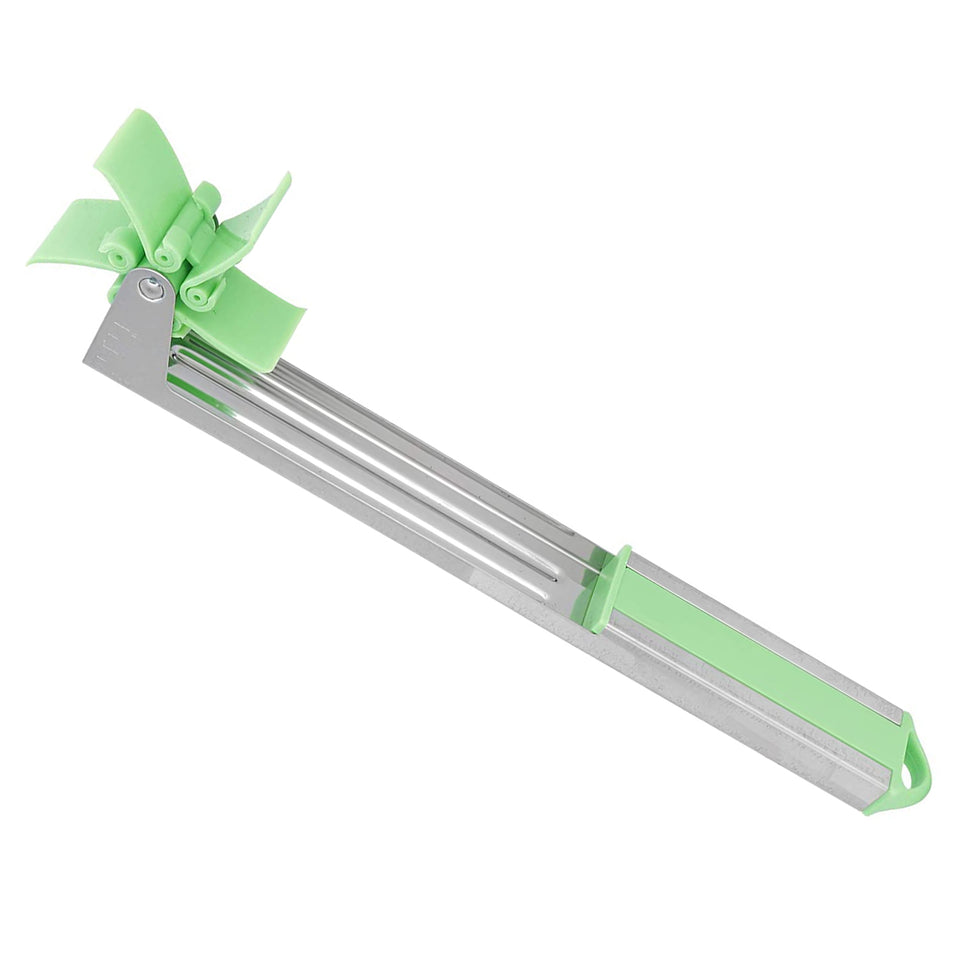 7160 Stainless Steel Washable Watermelon Cutter Windmill Slicer Cutter Peeler For Homesmart Kitchen Tool Easy To Use