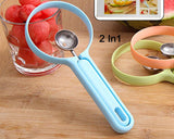 8154 2 In 1 Kitchen Tool - Soft Fruit Peeler And Baller - Avocado Papaya Watermelon Honey Dew - Kitchen Gadget Tool (1 Pc)