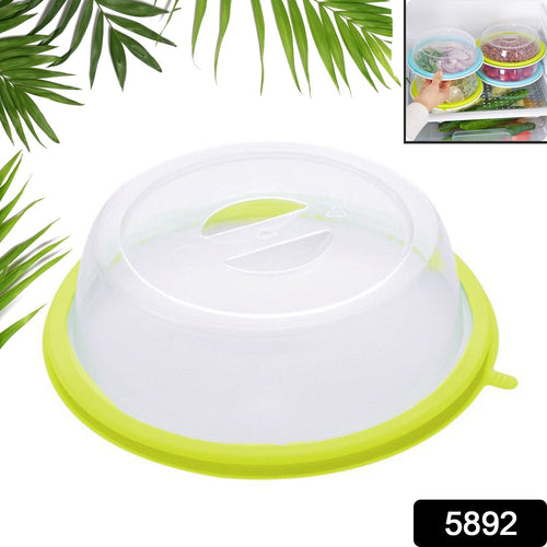 5892 Air-tight Microwave Oven Dish Cover Microwave Splatter Cover Food Cover Microwave Food Plate Kitchen Plate Dish Lid Dishwasher Safe