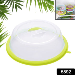 5892 Air-tight Microwave Oven Dish Cover Microwave Splatter Cover Food Cover Microwave Food Plate Kitchen Plate Dish Lid Dishwasher Safe