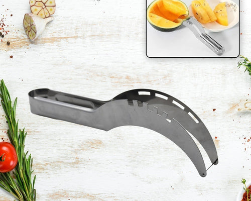 2047l Stainless Steel Watermelon Cantaloupe Slicer Knife Corer Fruit Vegetable Tools Kitchen