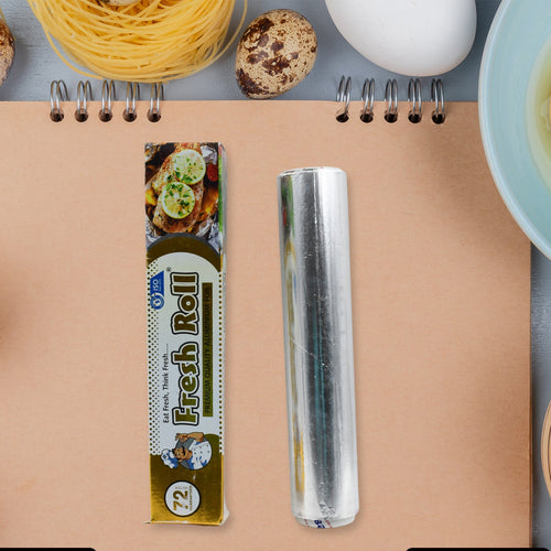 5989 Premium Quality Food Grade Aluminum Foil Roll Heavy Duty Non Stick Thick Aluminum Foil Sheet Baking Grilling Tool 72mtr (1pc)