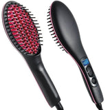 HQT- 906 FAST HAIR STRAIGHTENER  BRUSH WITH TEMPERATURE BRUSH.