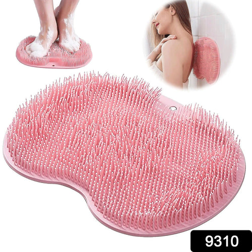 9310 Silicone Bath Massage Cushion With Suction Cup Shower Foot Scubber Brush Foot Bath Mat Scrubber Anti-slip Exfoliating Dead Skin Massage Pad Lazy Wash Feet Bathroom Mat