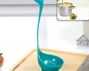 5871  Soup Spoon Creative Long Handle Standing Loch Ness Monster Colander Spoon Dinnerware Cooking Tools Kitchen Accessories